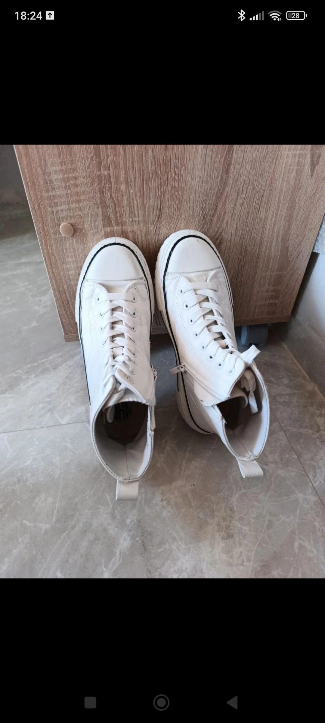 Tênis bota branco tamanho 40 – photo 3